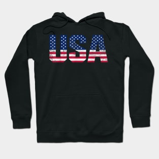 USA Flag Shirt Vintage American Flag Women Men 4th Of July Hoodie